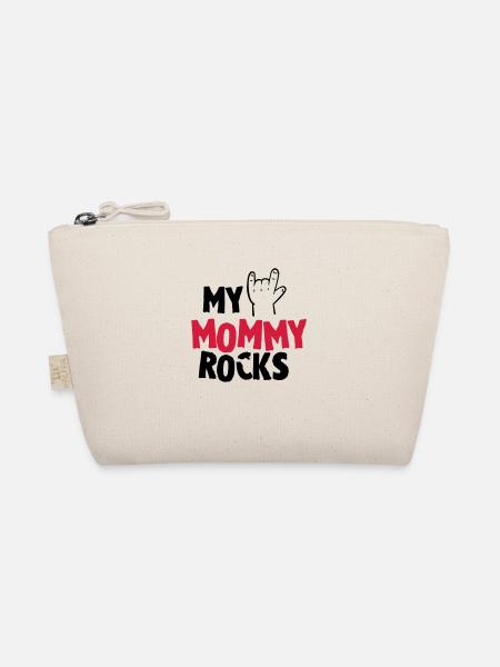 My mommy rocks - Bio-Täschchen - Natur - Vorne