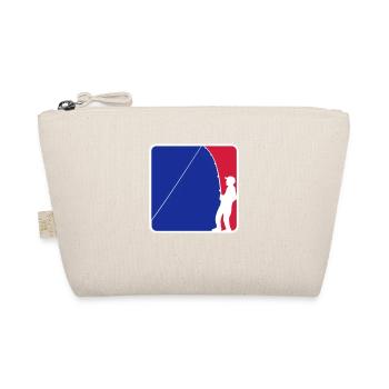blue red logo angler sport silhouette clipart hobb - Organic Pouch - nature - Front