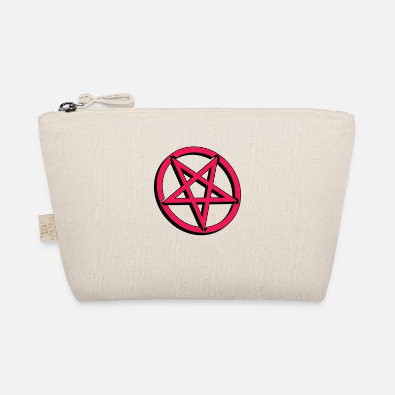 Pentagramm / pentagram / pink Bio-Täschchen