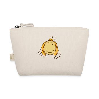 clipart maedchen with blond hair - Organic Pouch - nature - Front