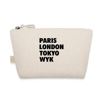 WYK - Paris London Tokyo, Föhr Nordsee Insel - Bio-Täschchen - Natur - Vorne