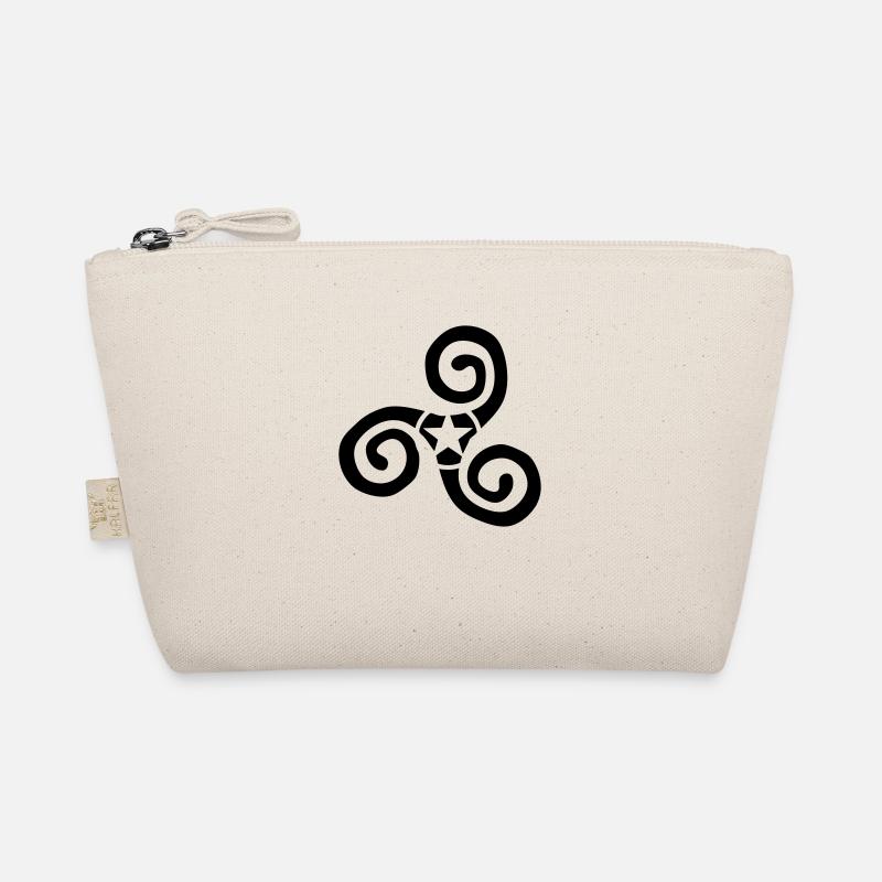 triskèle logo bretagne stern - Bio-Täschchen - Natur