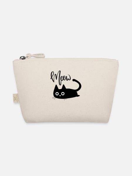 Katze Meow - Bio-Täschchen - Natur