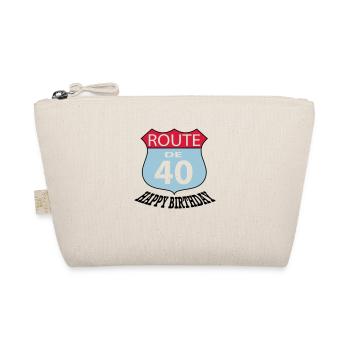 Birthday Birthday Route 40 - Organic Pouch - nature - Front
