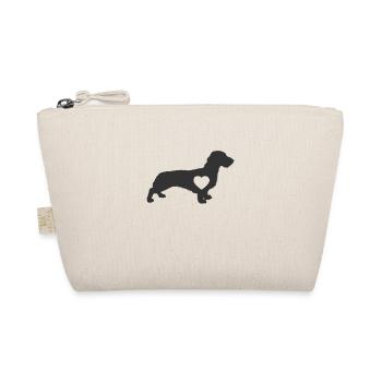 Rauhaardackel Hund Hunde Geschenk - Bio-Täschchen - Natur - Vorne