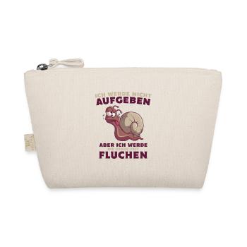 Läufer Jogger Sportler running Lustige Schnecke - Bio-Täschchen - Natur - Vorne