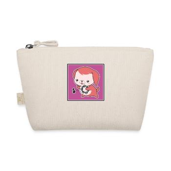 Little dog with tambourine - Organic Pouch - nature - Front
