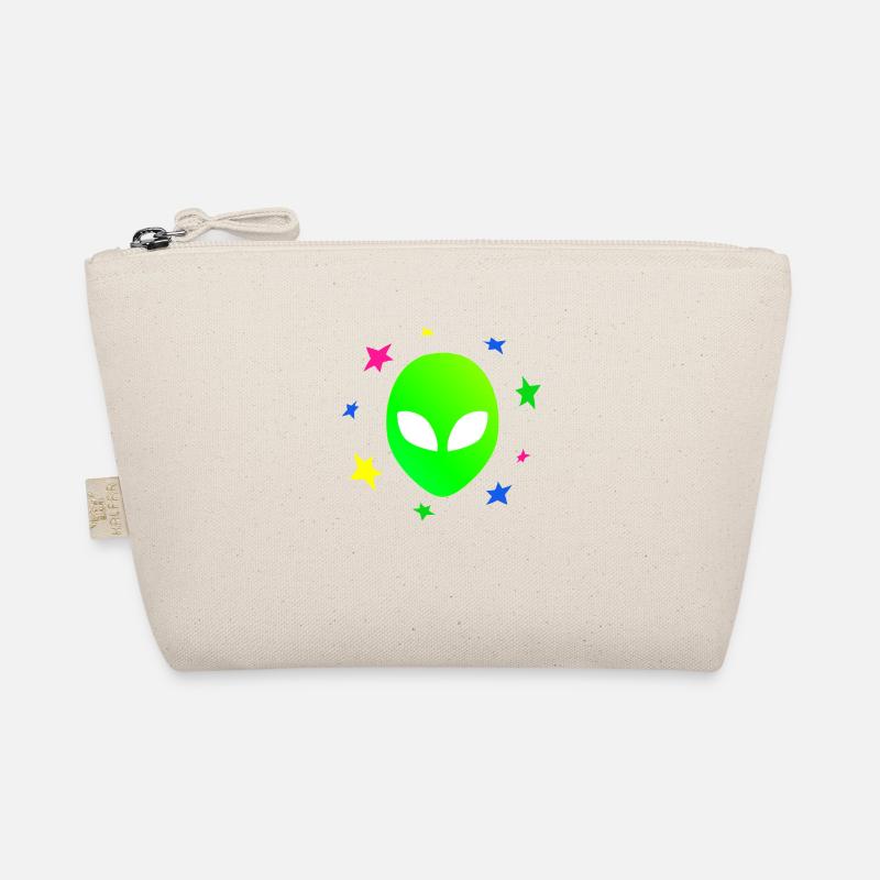 Alien head star galaxy Organic Pouch