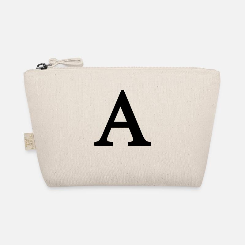 Letter A - Oversize - Organic Pouch - nature