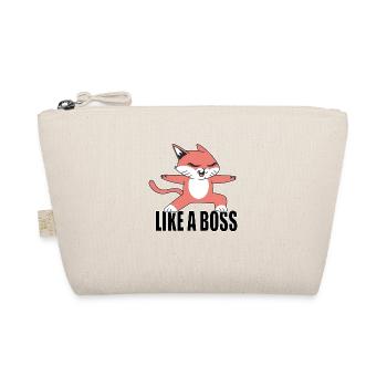 cool comme un cadeau du patron yoga cat fun surfer - Trousse biologique - nature - Devant