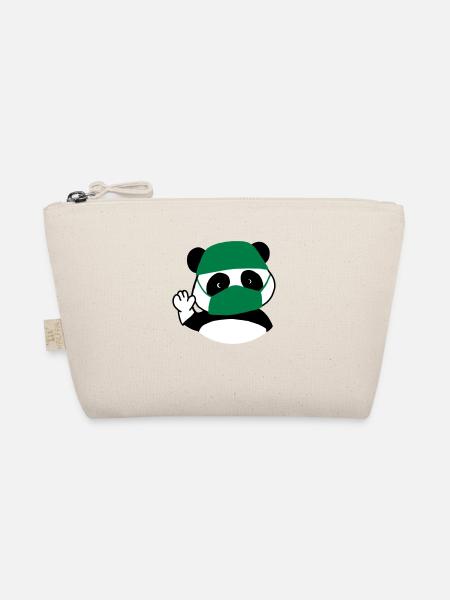 Panda surgeon operating room - Organic Pouch - nature - Front
