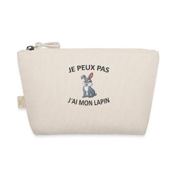 Je Peux Pas J'ai Mon Lapin - Trousse biologique - nature - Devant