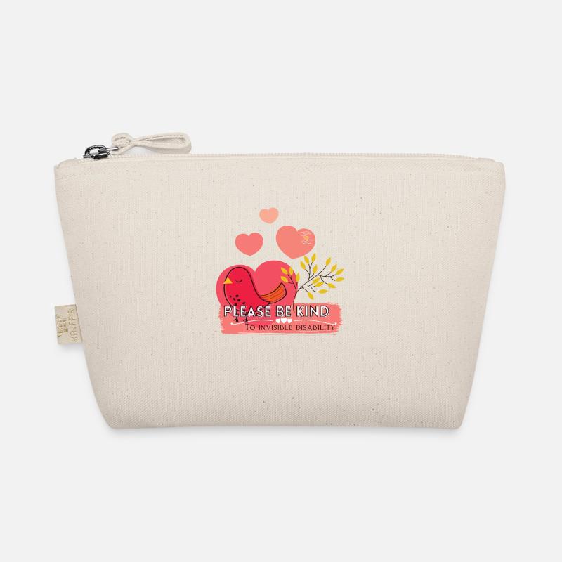 Please be kind to invisible disability Unisex Organic Pouch
