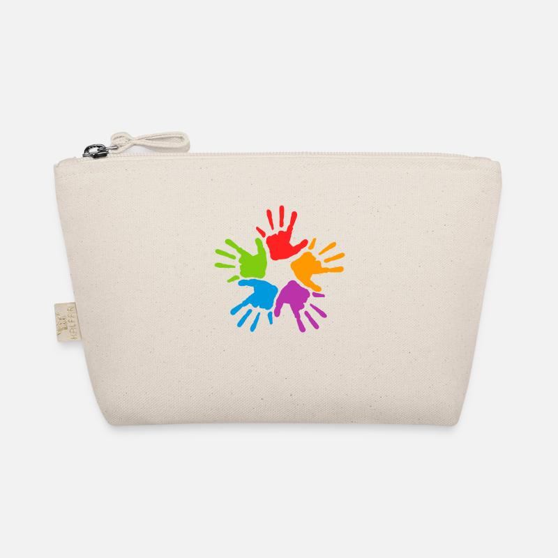 Regenbogen Händs - Bio-Täschchen - Natur