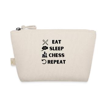 EAT SLEEP CHESS REPEAT - Organic Pouch - nature - Front