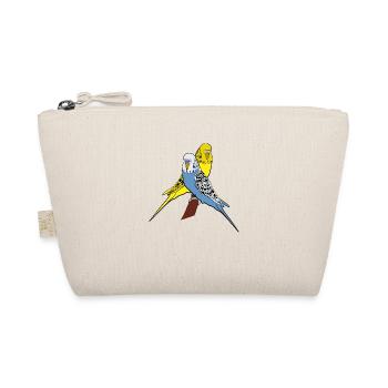 Perruches bleu jaune amoureux - Trousse biologique - nature - Devant
