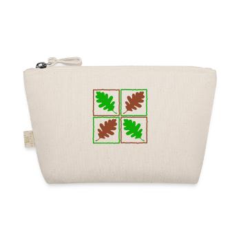 Oak Leaves German Forest Leaves Acorns Autumn - Organic Pouch - nature - Front