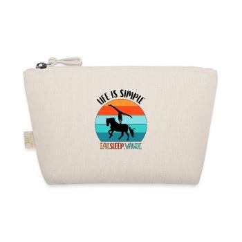 Horses Horse Vaulter Vaulting Volti - Organic Pouch - nature - Front