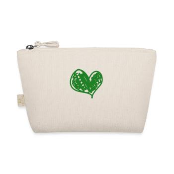 cœur vert - Trousse biologique - nature - Devant