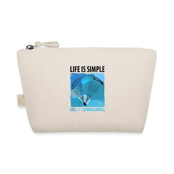 Paragliding Gleitschirm Paragleiter Paraglider - Organic Pouch - nature - Front