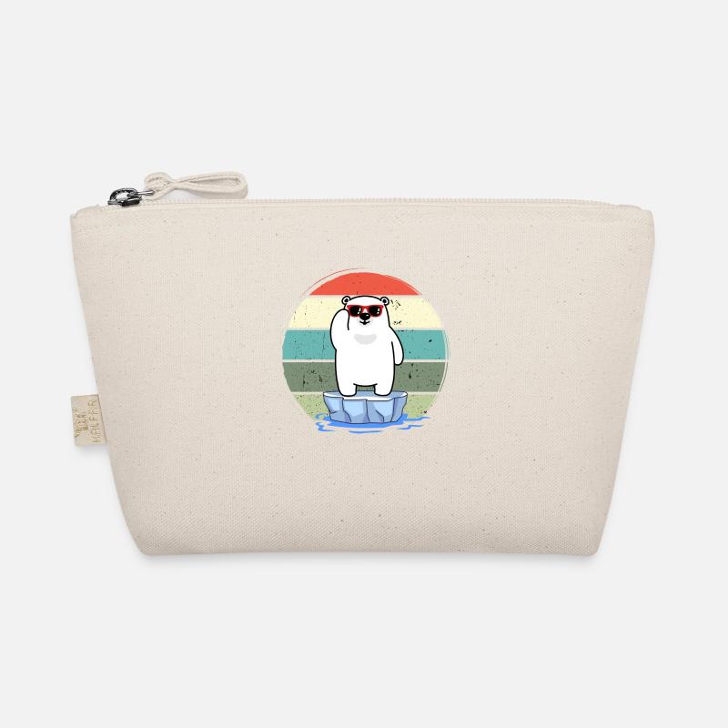 eisbader winterbader winterschwimmer eisbär retro Bio-Täschchen