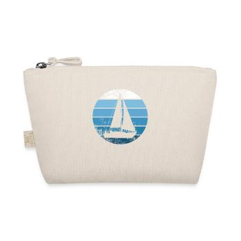 Segeln Vintage Sailing Segler Segelboot Segel - Bio-Täschchen - Natur - Vorne