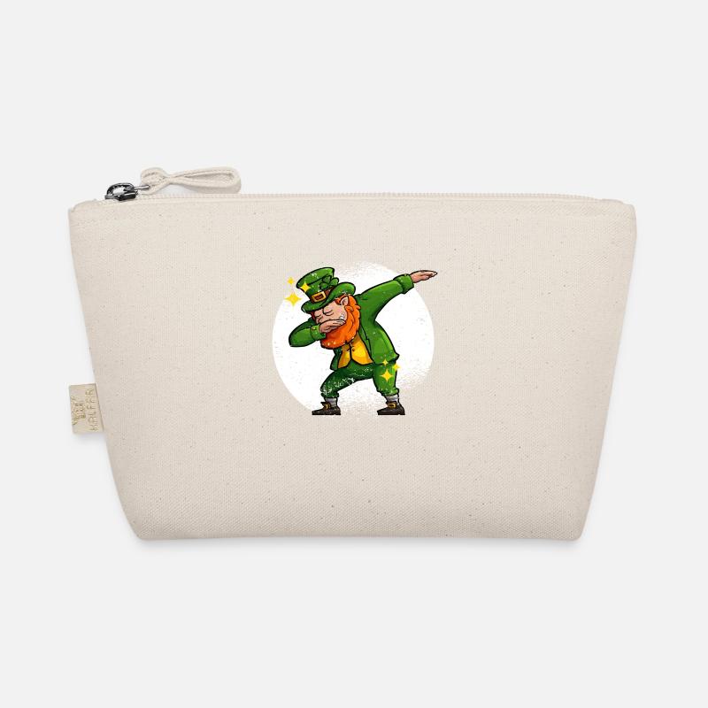 Dabbing Leprechaun St. Patricks Day Irisches Klee Bio-Täschchen