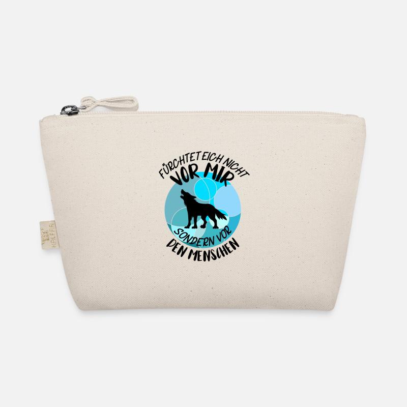 Wolf Wölfe Wolfsrudel - Bio-Täschchen - Natur
