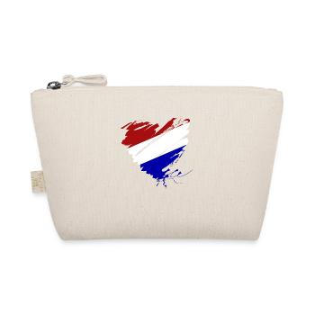 Pays-Bas Hollande Orange Europe Heart Grunge NL - Trousse biologique - nature - Devant