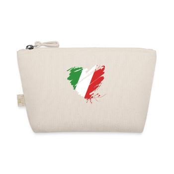 Italia Italy Football Champion Ball Europe Flag - Organic Pouch - nature - Front