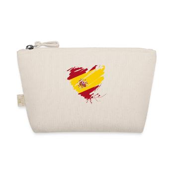 Heart Corazón Spain España Barcelona Mallorca Gate - Organic Pouch - nature - Front