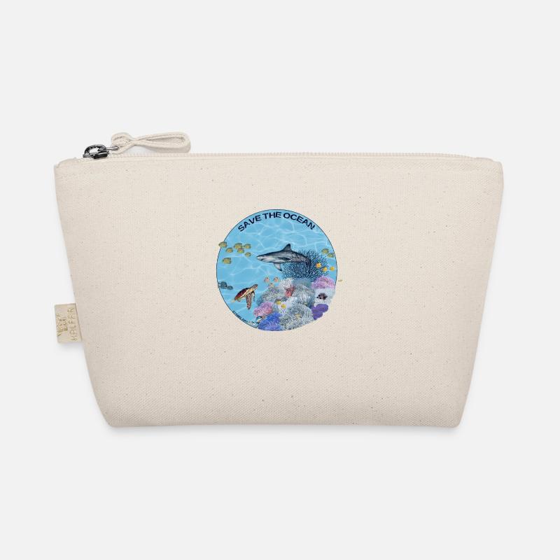 Save the Ocean - Coral reef colored Organic Pouch