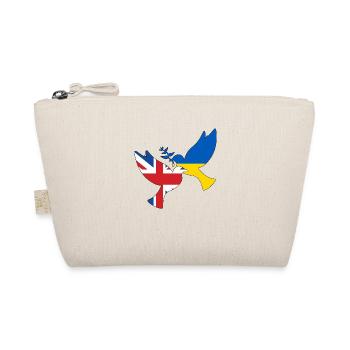 ukriane england friedenstaube - Bio-Täschchen - Natur - Vorne