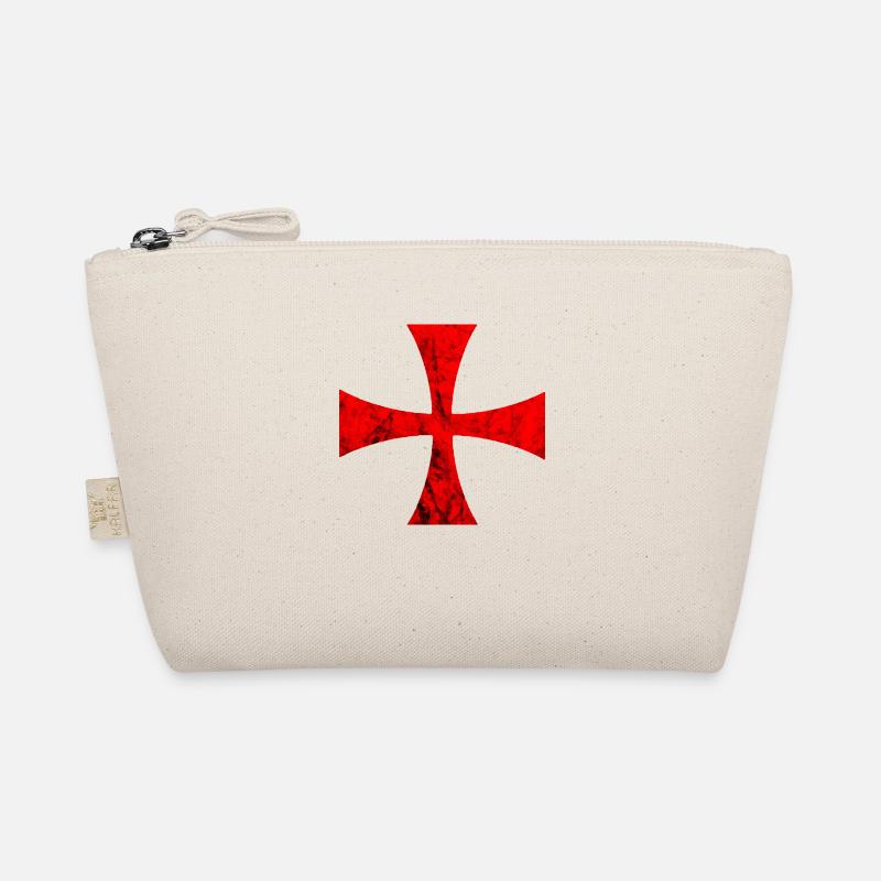 Templer Tempelritter Kreuz Templerkreuz Ritter Tem - Bio-Täschchen - Natur