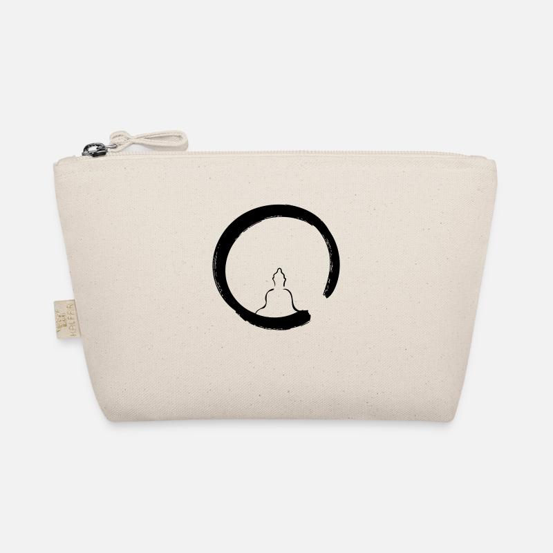 Buddha Enso Line Art - Minimalist Organic Pouch
