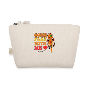 Come Play With Me Vampire - Kitten Gift - Organic Pouch - nature - Front