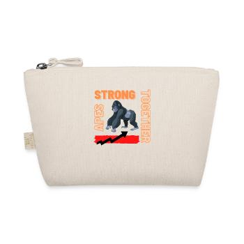 Ape's Strong Together - Bio-Täschchen - Natur - Vorne