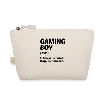 Gaming Boy Noun Definition Video Game Player Gamin - Bio-Täschchen - Natur - Vorne
