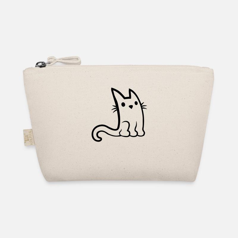 Petit chat assis mignon Trousse biologique