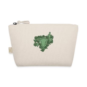 Middle Finger Uterus Pro-Choice - Organic Pouch - nature - Front