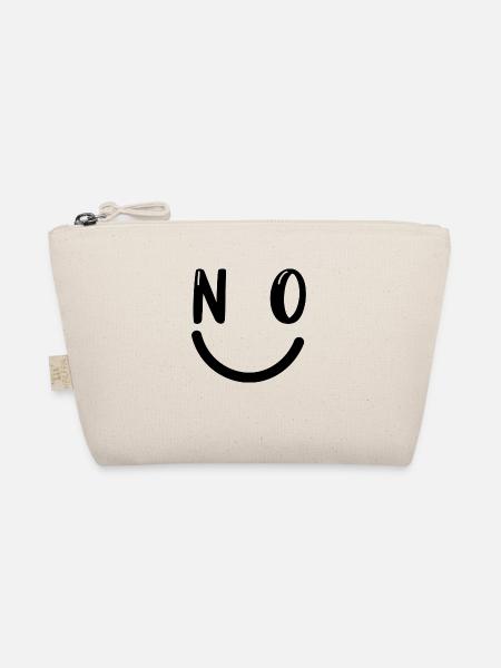 no funny smile - Organic Pouch - nature
