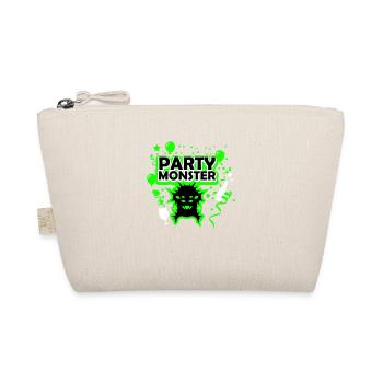 Party monster dark green - Organic Pouch - nature - Front