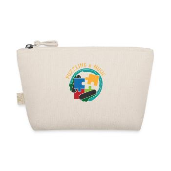 Puzzling and Music Notes Hobby Musician Jigsaw - Organic Pouch - nature - Front