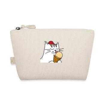 Chat avec crème glacée - Trousse biologique - nature - Devant