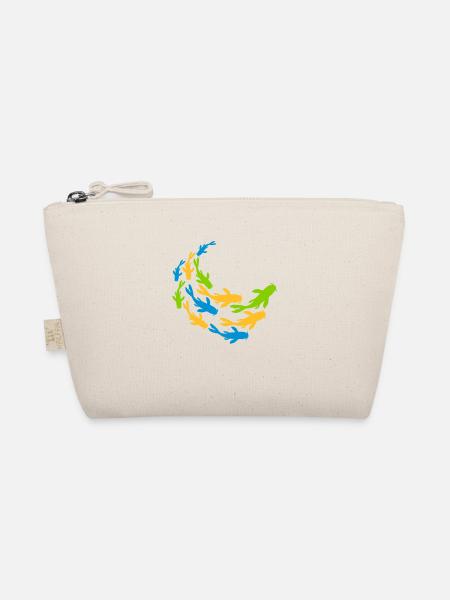 Bunter Schwarm Koi Fische - Bio-Täschchen - Natur - Vorne