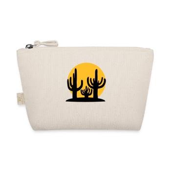 Silhouette Sun 3 Cacti - Organic Pouch - nature - Front