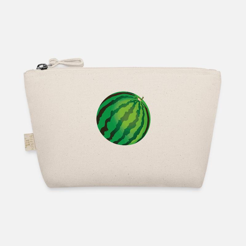 Wassermelone Illustration Rund Kugel Geschenkidee Bio-Täschchen