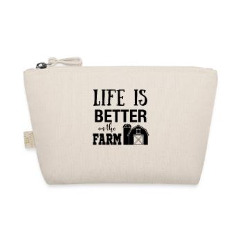 Life is better on the farm - Organic Pouch - nature - Front