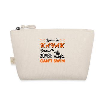 Learn To Kayak Because Zombies Can't Swim Canoe Ka - Bio-Täschchen - Natur - Vorne