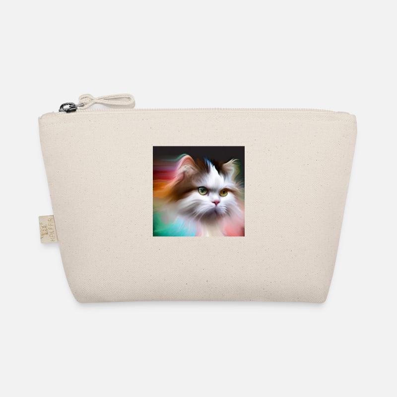 cute cat in digital art Bio-Täschchen